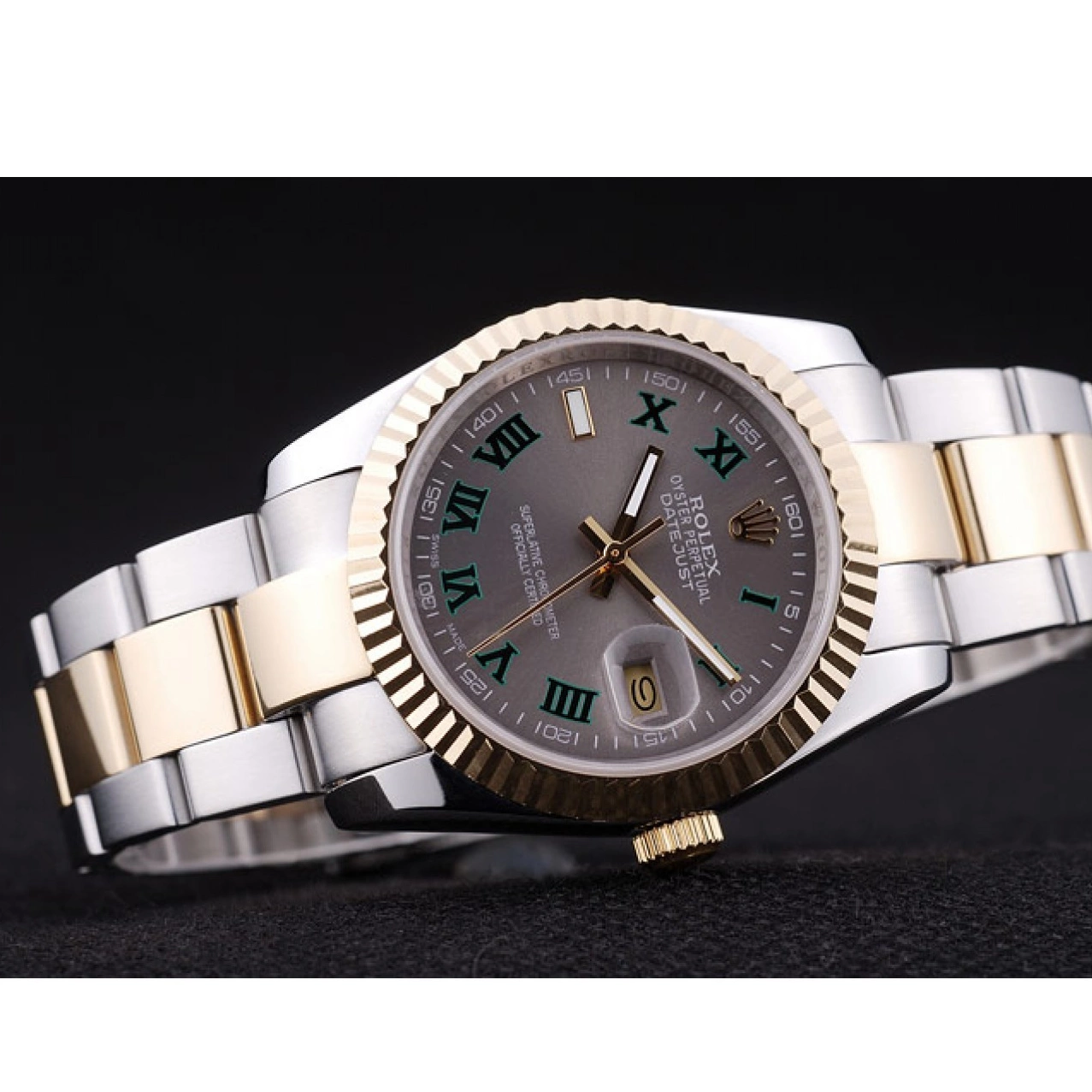 MiroTime 0817 Rolex Datejust Grey Dial Ribbed Bezel 7460